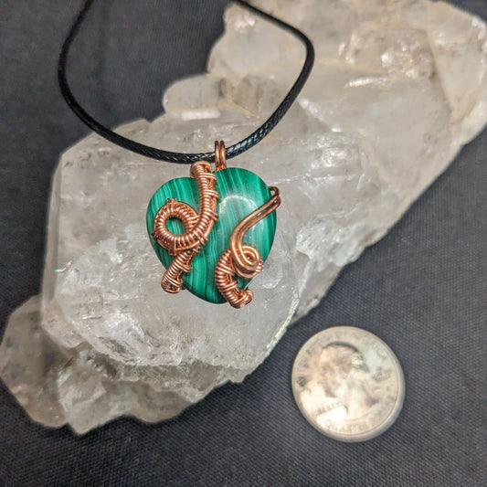 Wire Wrapped Donut Pendant