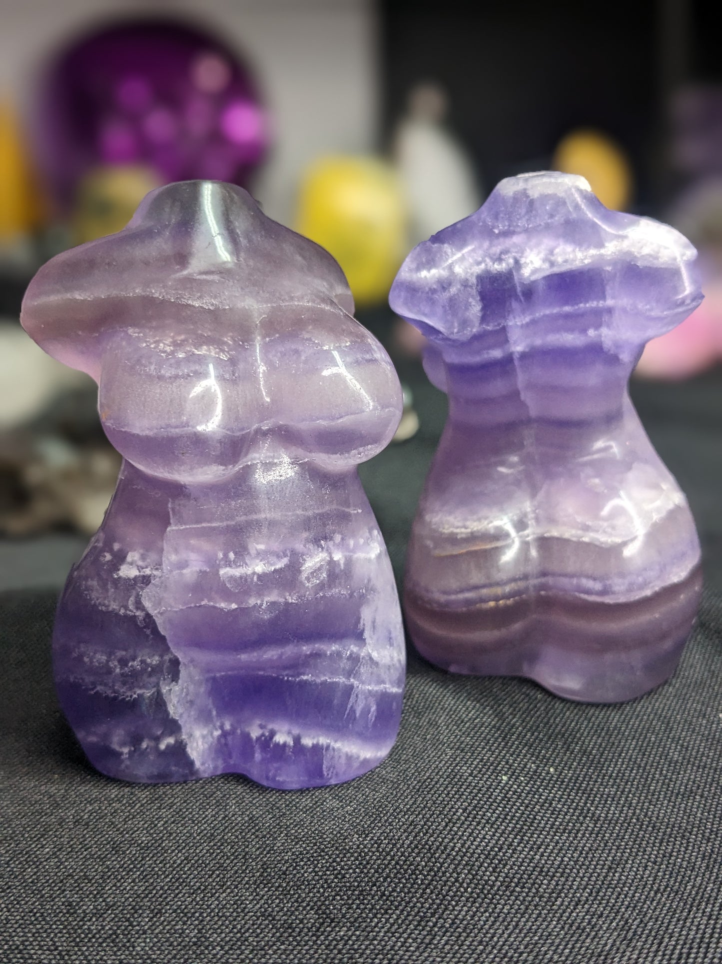 Fluorite Female Carving