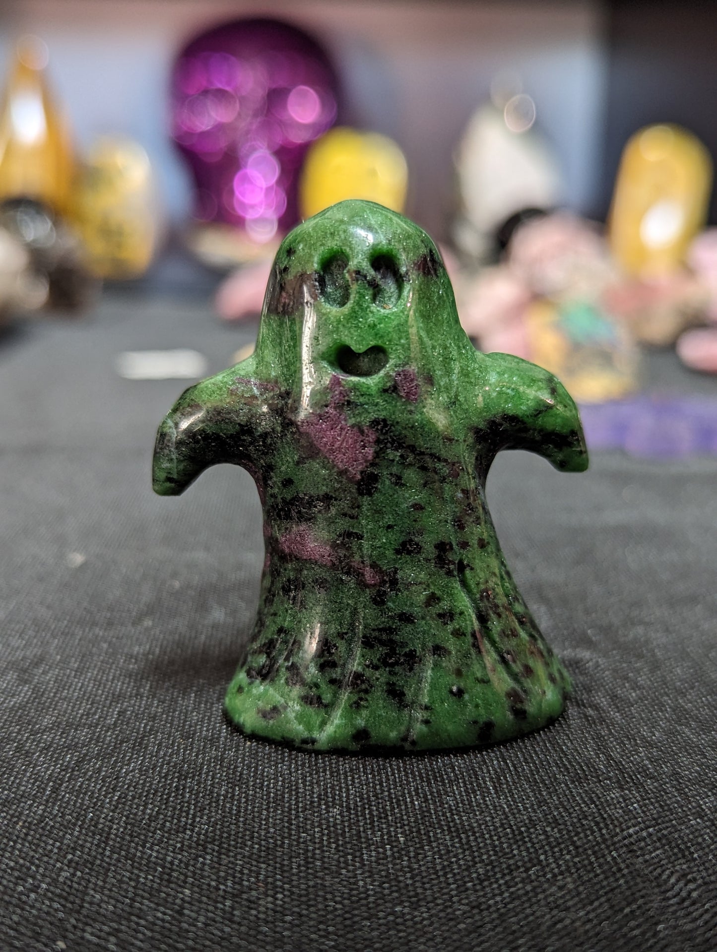 Ruby Zoisite Ghost Carving