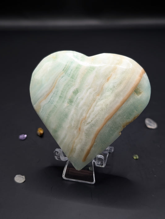 Caribbean Calcite Heart