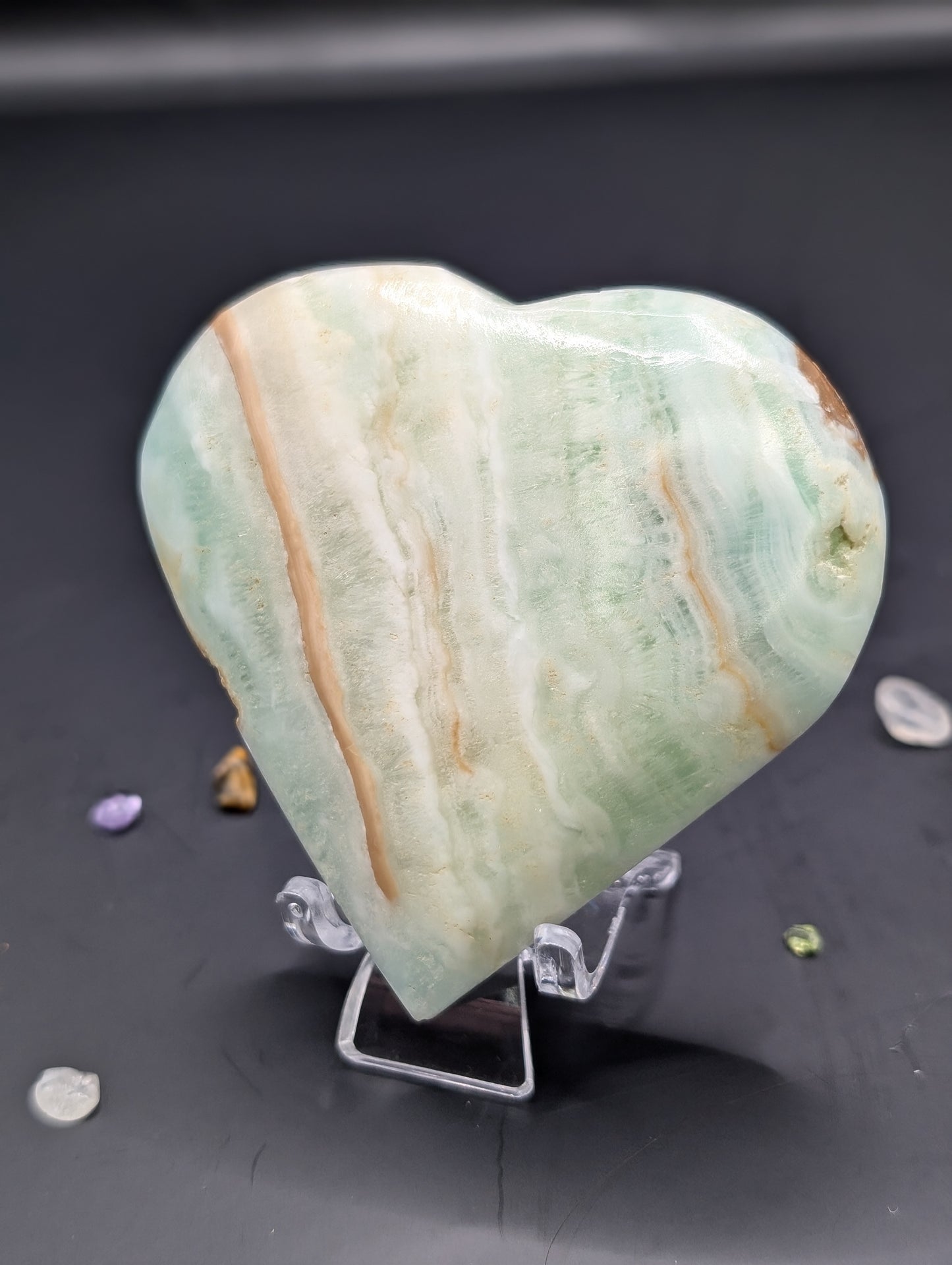 Caribbean Calcite Heart