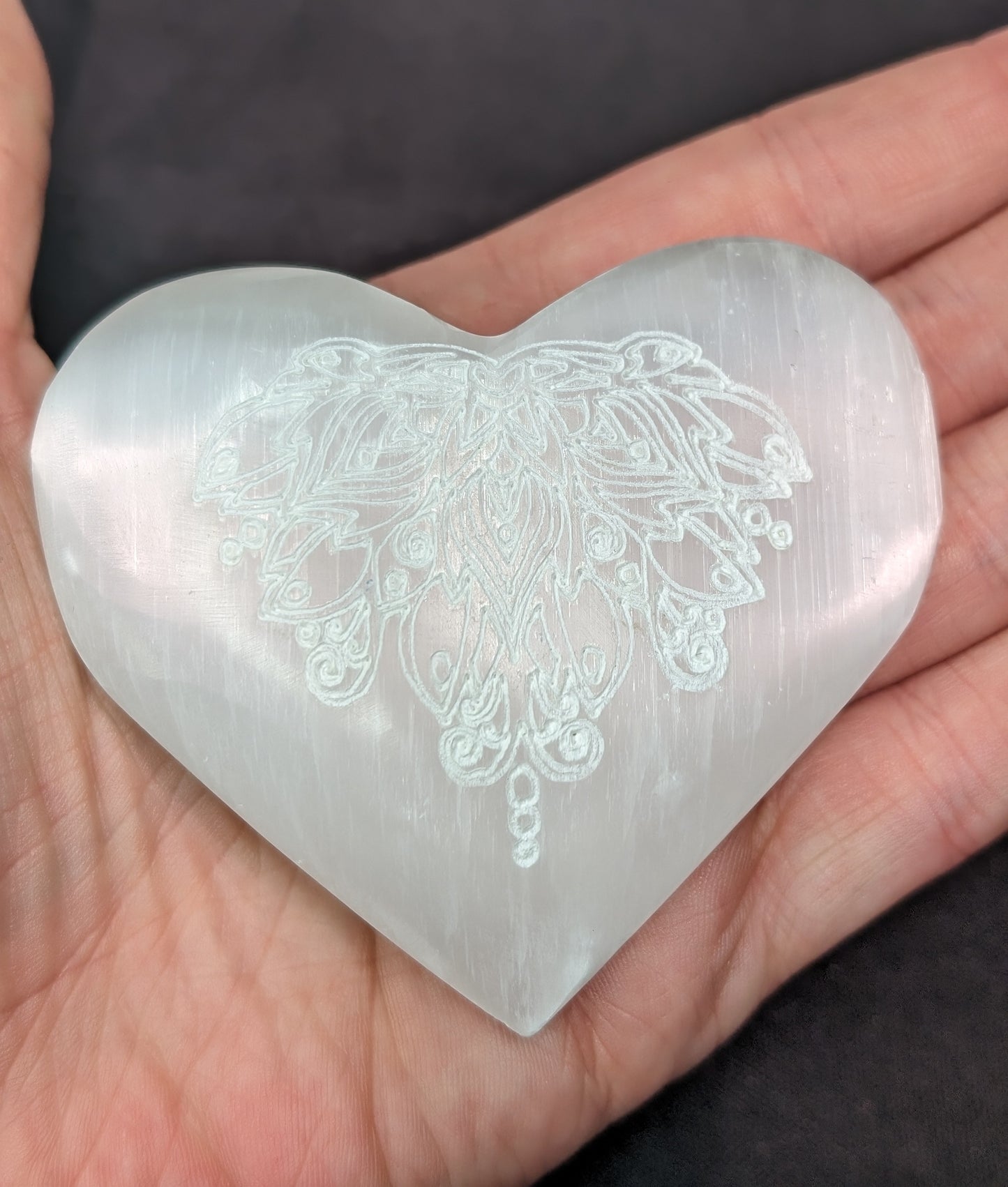 Selenite (Satin Spar) Hearts