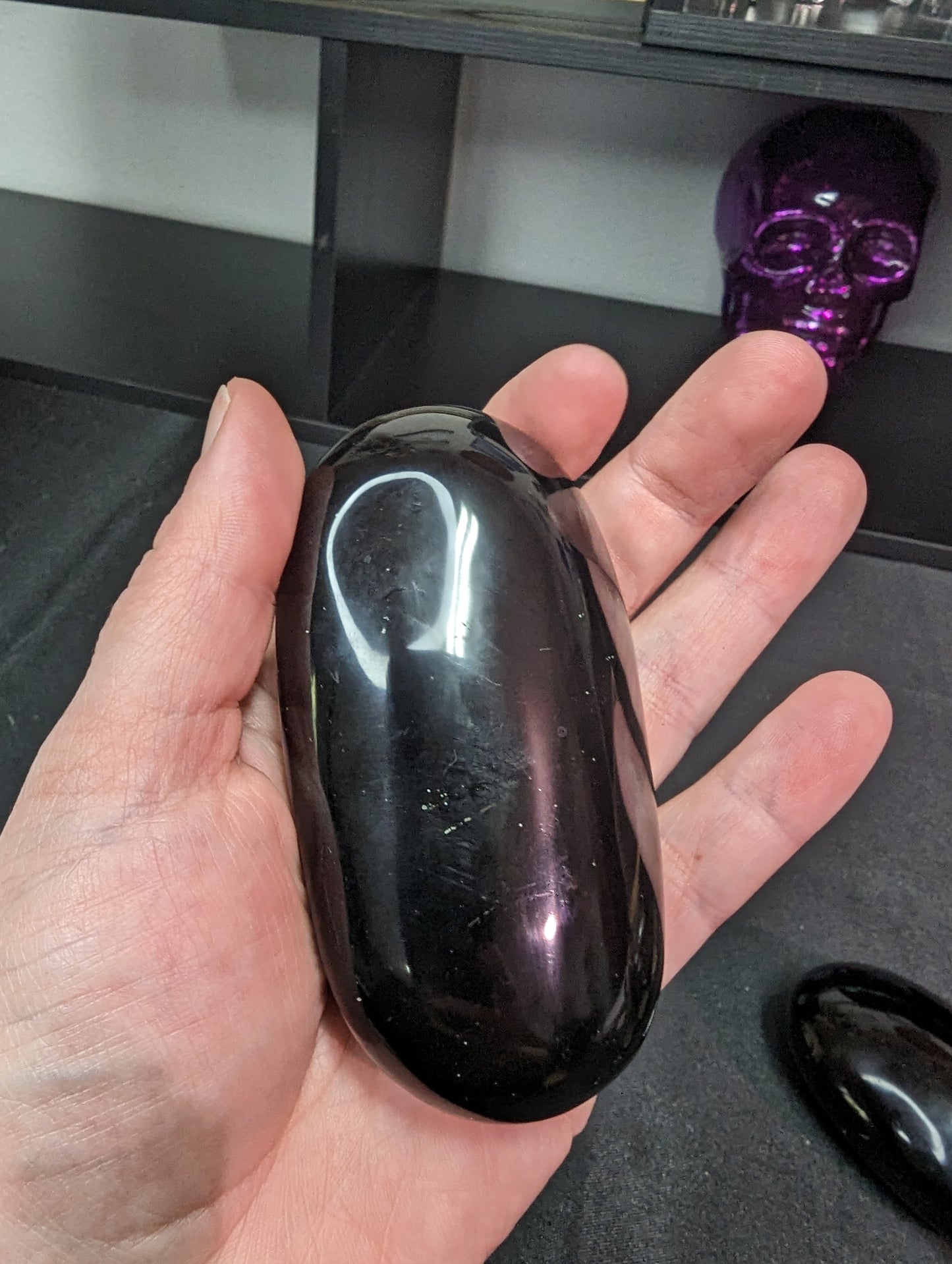 Obsidian Palm Stone