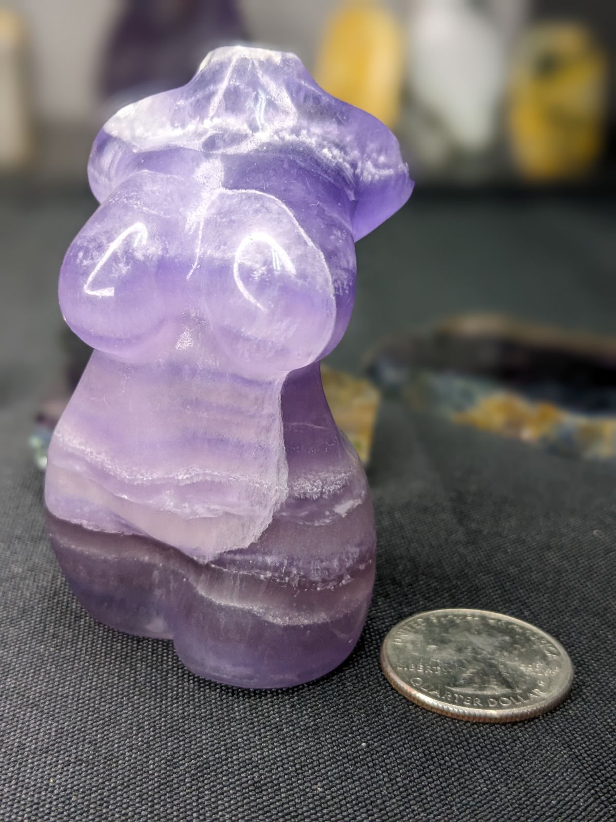 Fluorite Female Carving