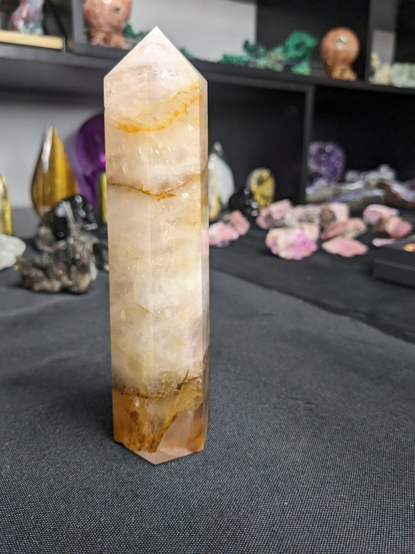 Golden Healer Quartz Tower