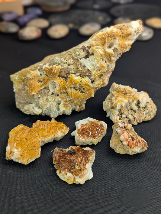 Raw Barite with Vanadinite on Matrix