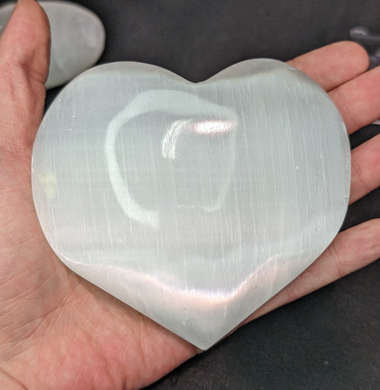 Selenite (Satin Spar) Hearts