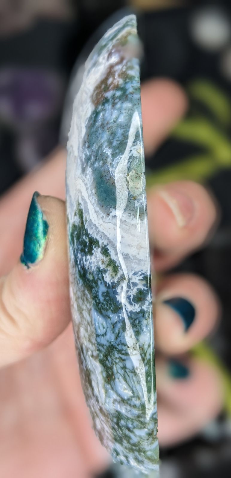 Moss Agate Moon