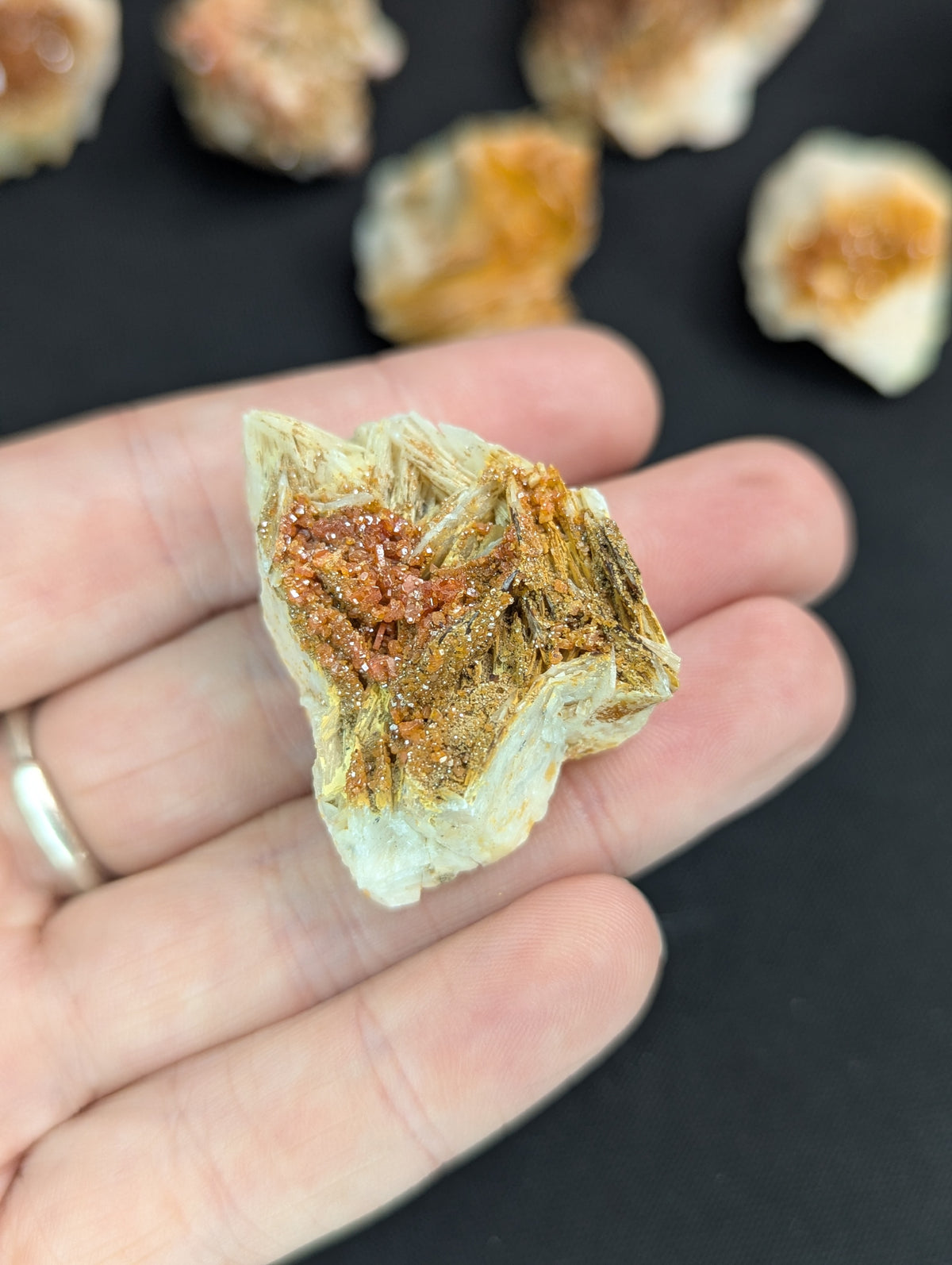 Raw Barite with Vanadinite on Matrix