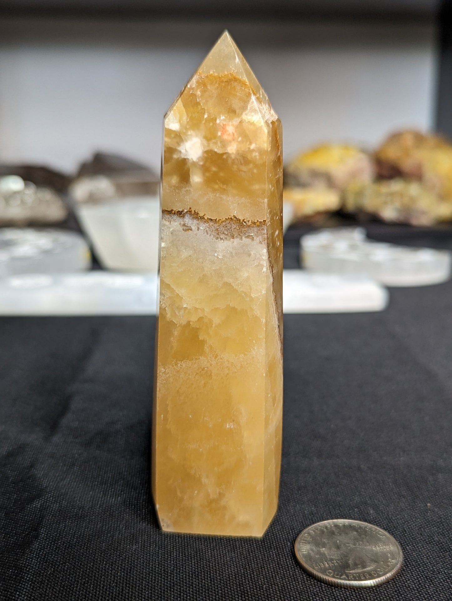 Honey Calcite Towers