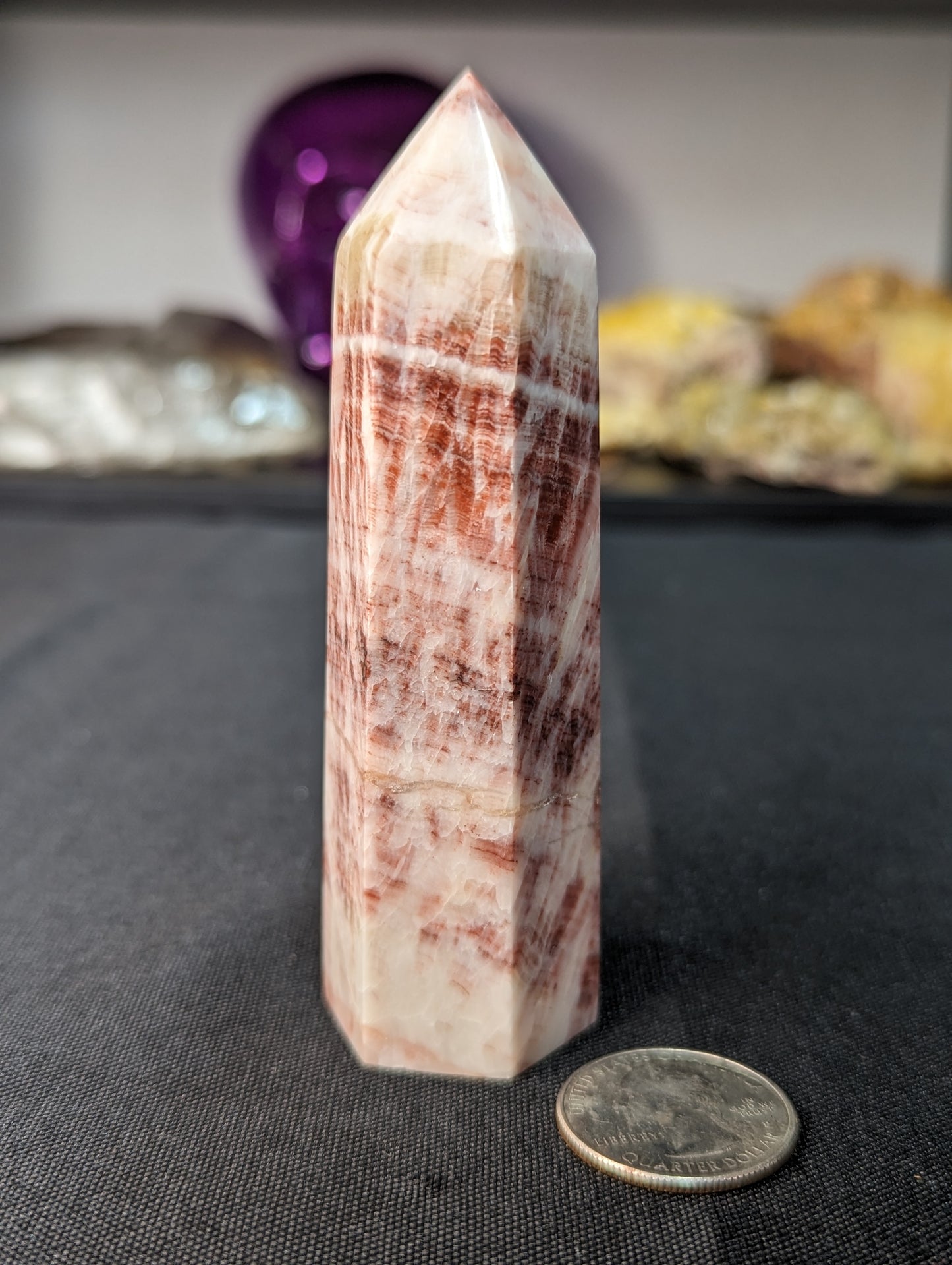 Red Banded Calcite Towers