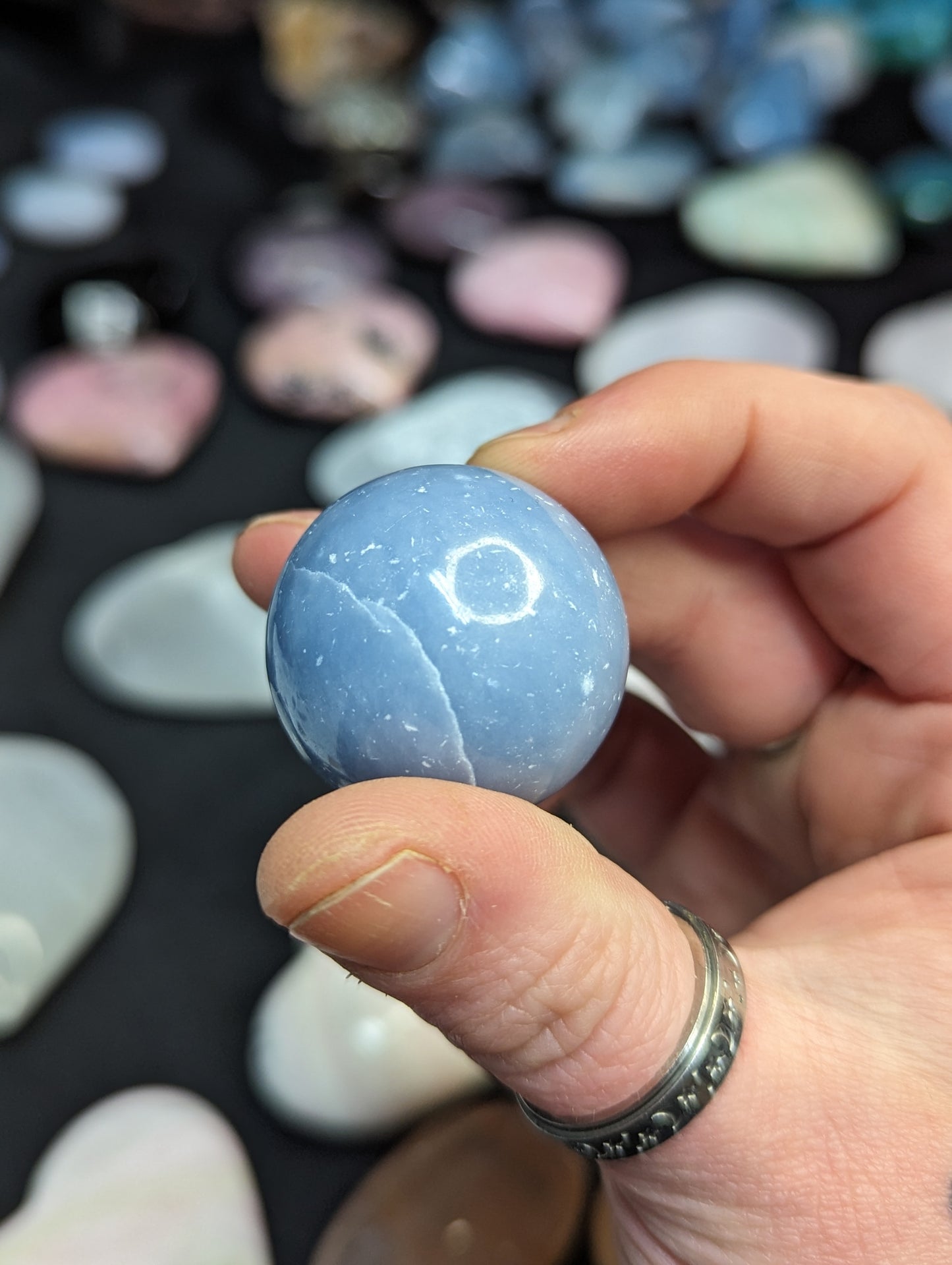 Blue Chalcedony Spheres