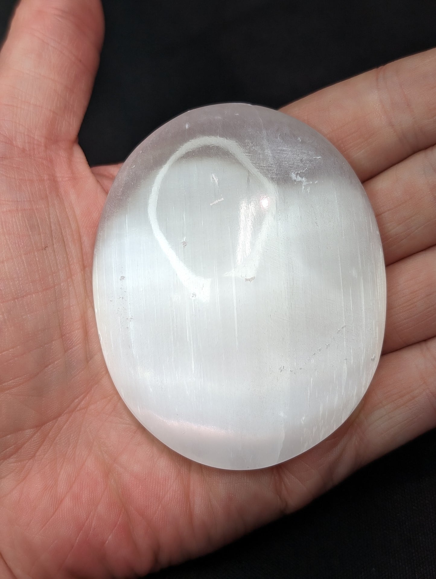 Selenite (Satin Spar) Palm Stones/ Worry Stones