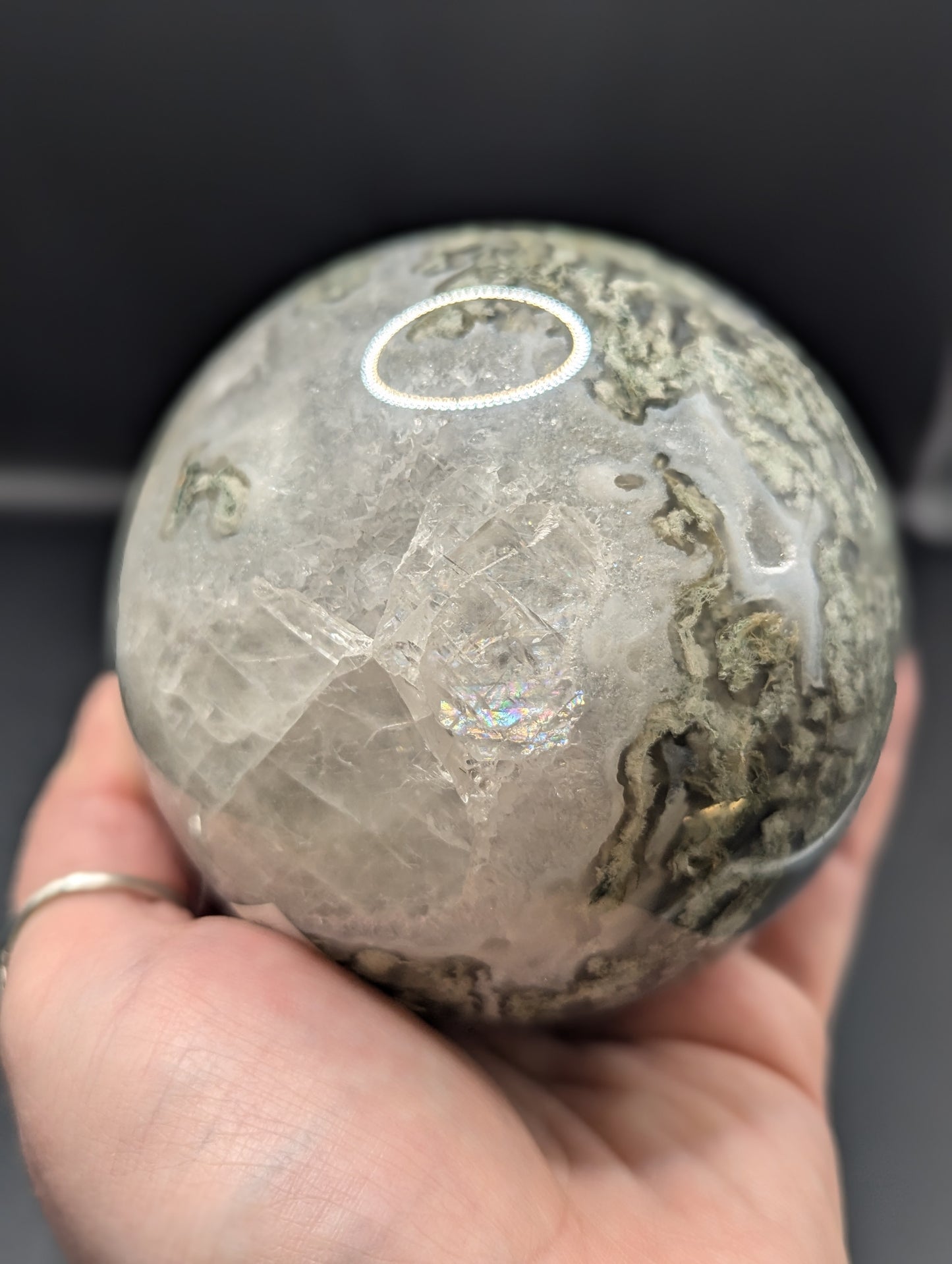 Large Moss Agate Sphere