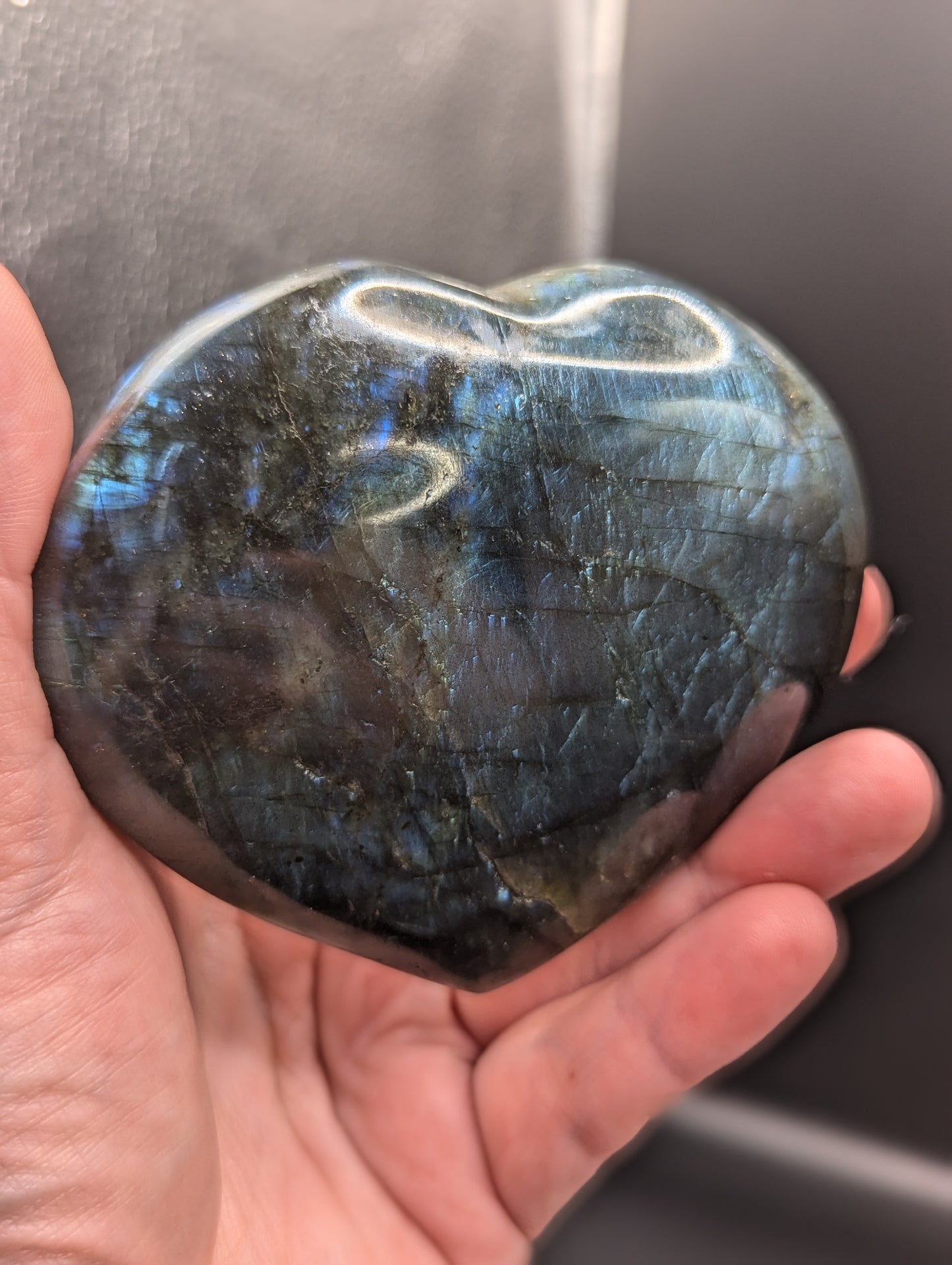 Labradorite Heart Carvings