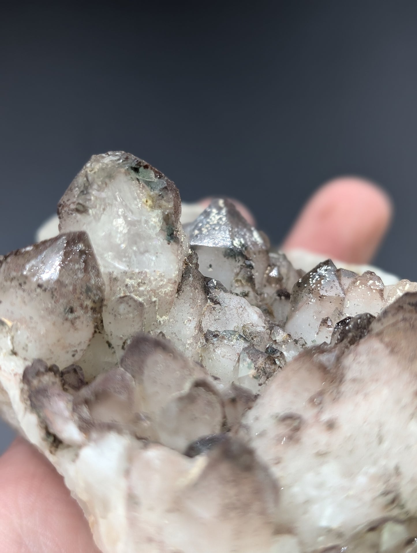 Raw Quartz on Calcite Matrix Specimen