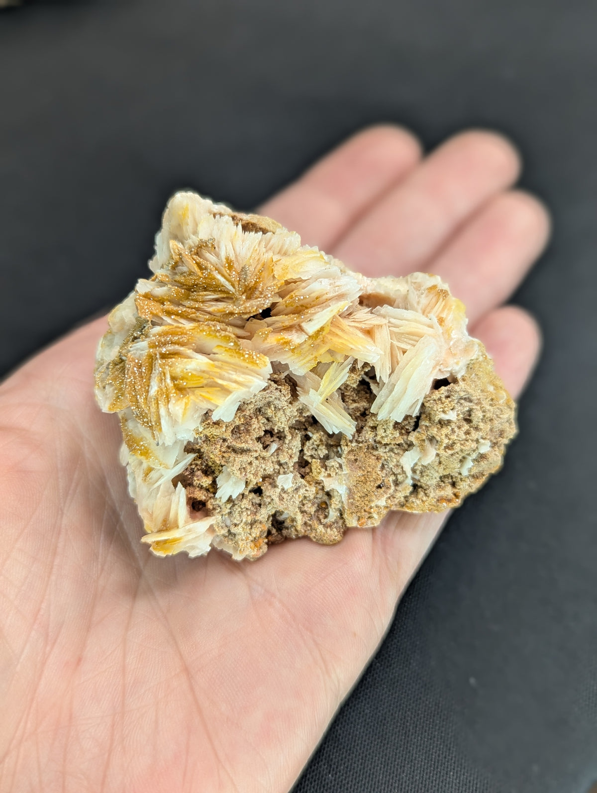 Raw Barite with Vanadinite on Matrix