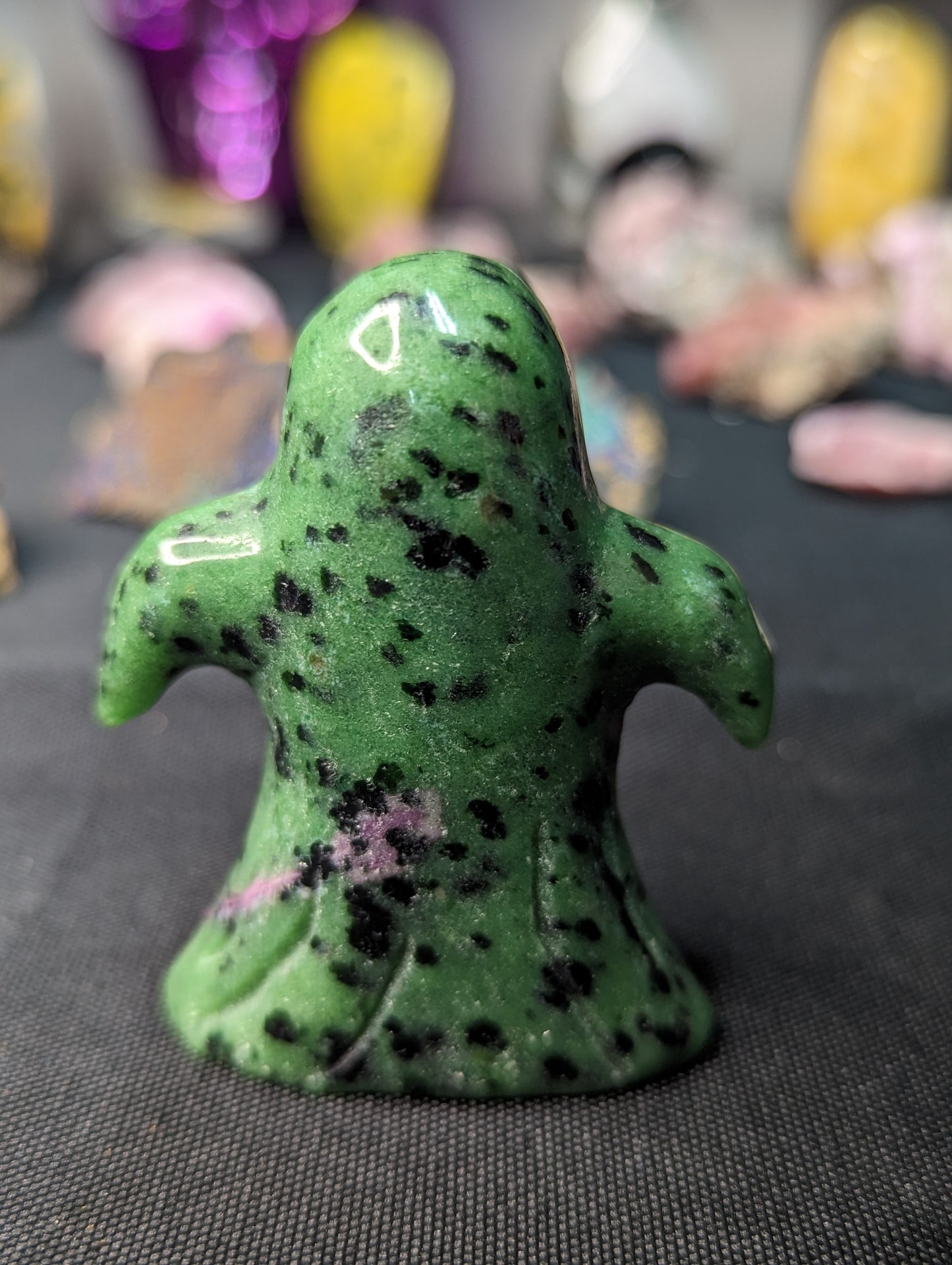 Ruby Zoisite Ghost Carving