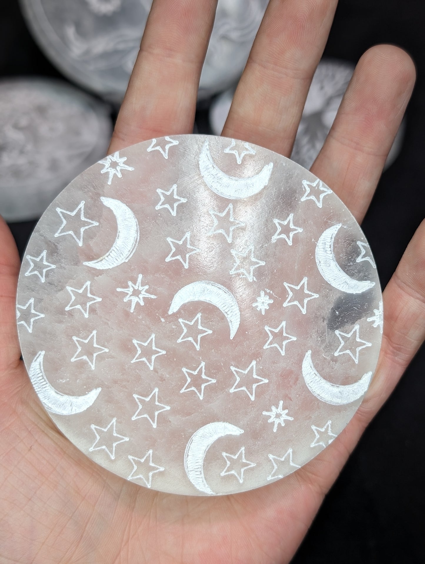 Selenite (Satin Spar) Charging Plates