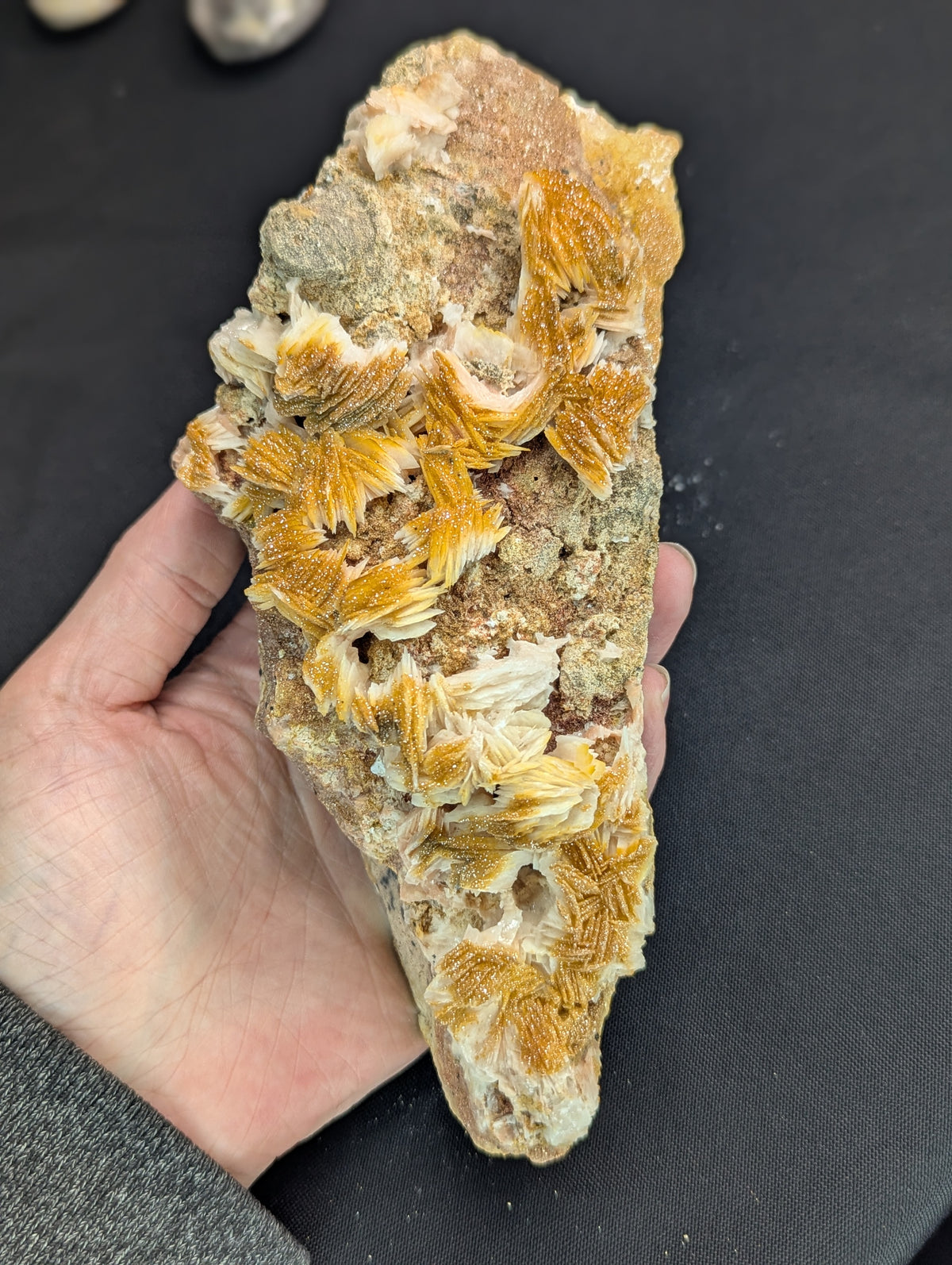 Raw Barite with Vanadinite on Matrix