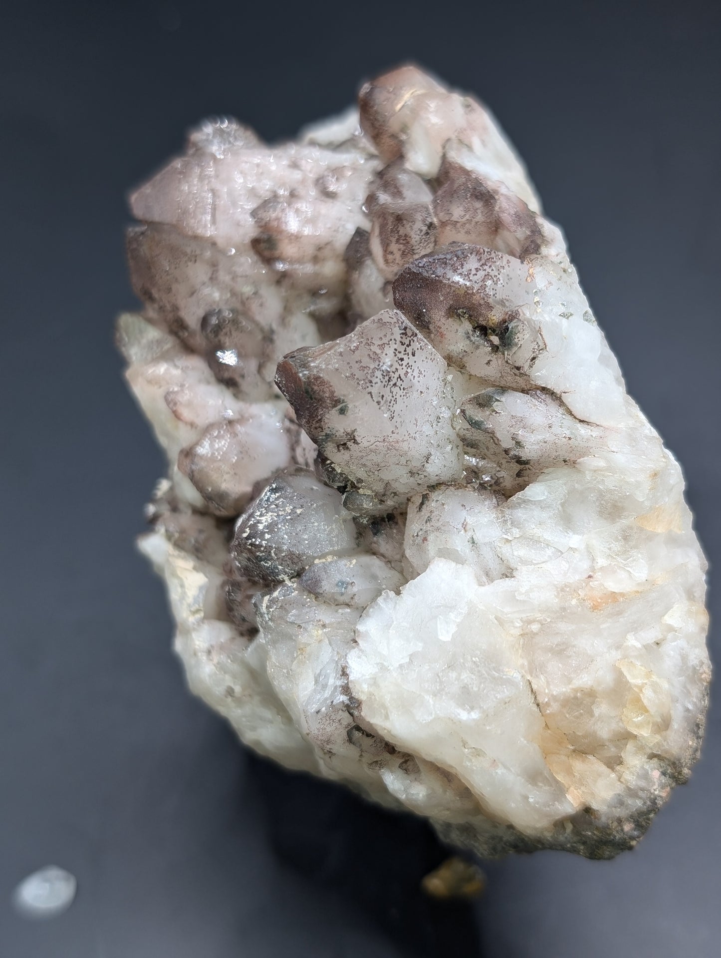 Raw Quartz on Calcite Matrix Specimen