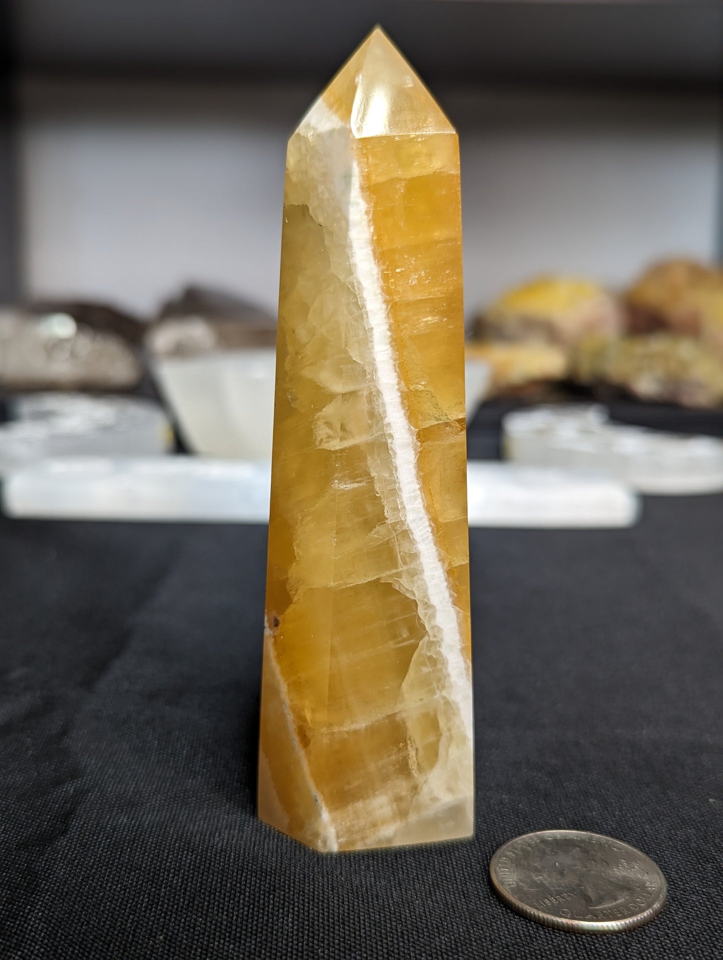 Honey Calcite Towers