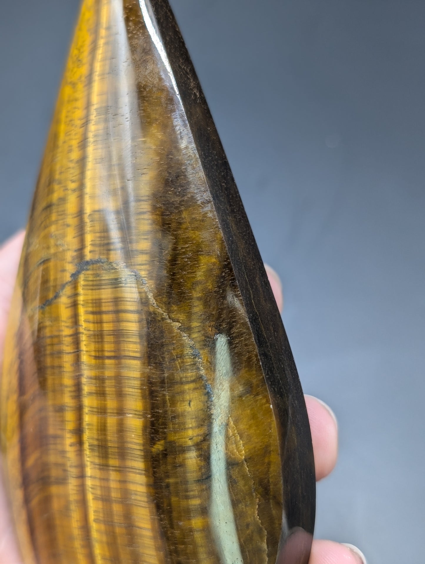 Tigers Eye Flame Carving