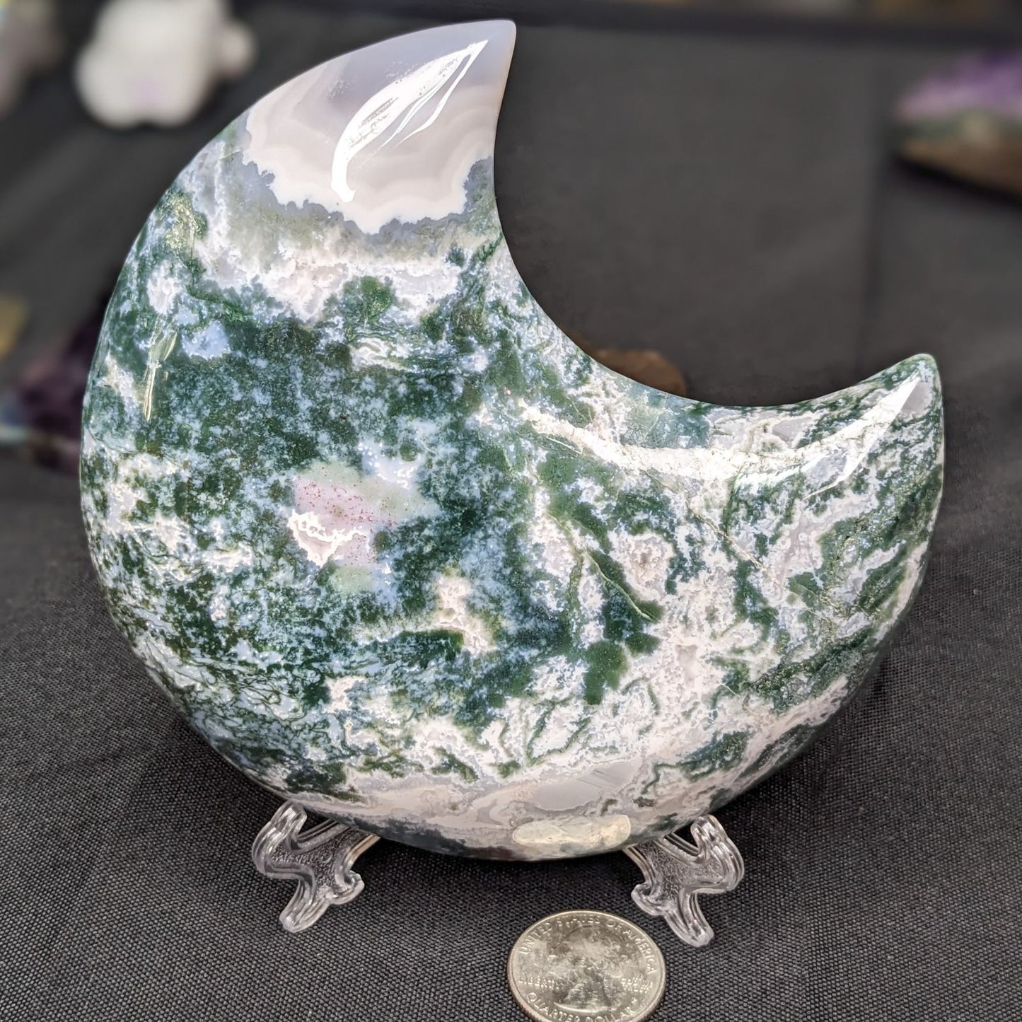 Moss Agate Moon