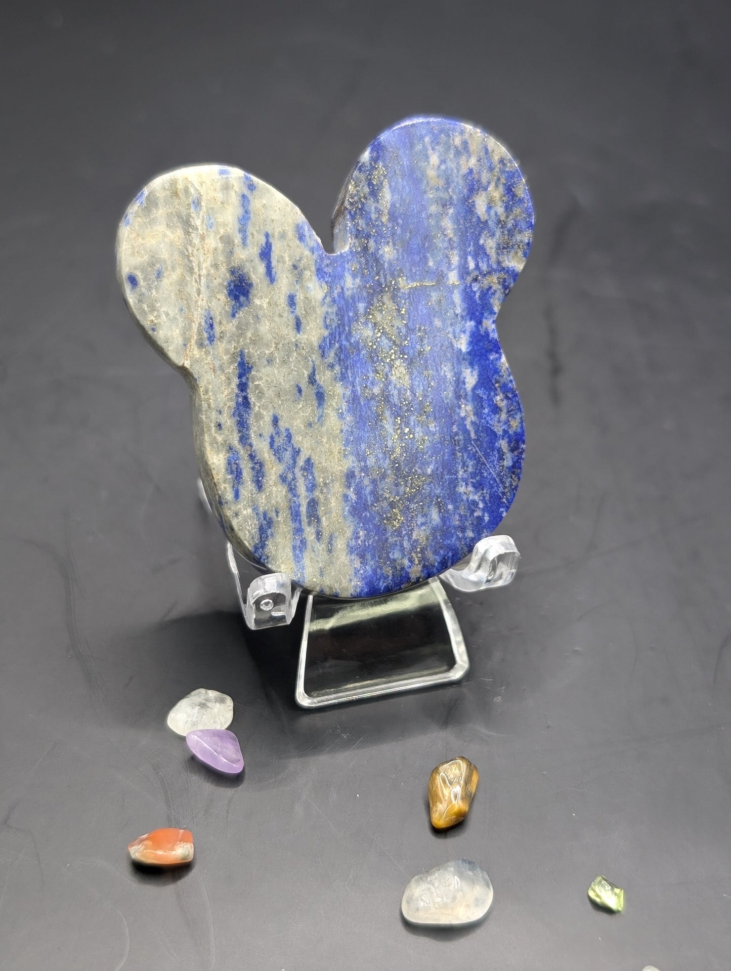 Lapis Lazuli Mouse Head Carving