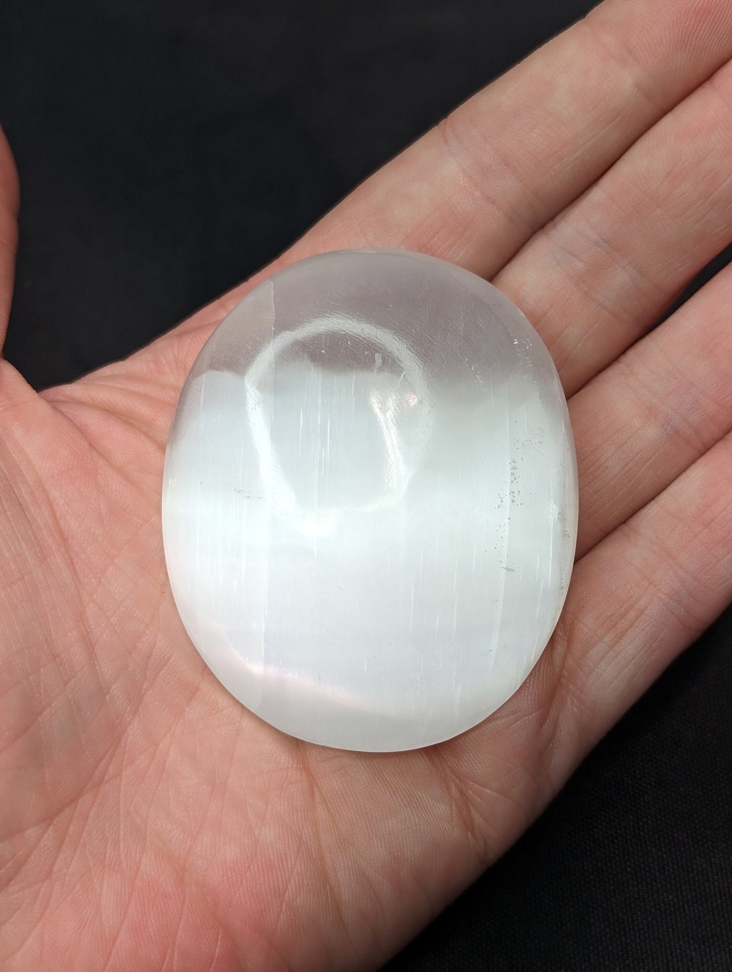 Selenite (Satin Spar) Palm Stones/ Worry Stones