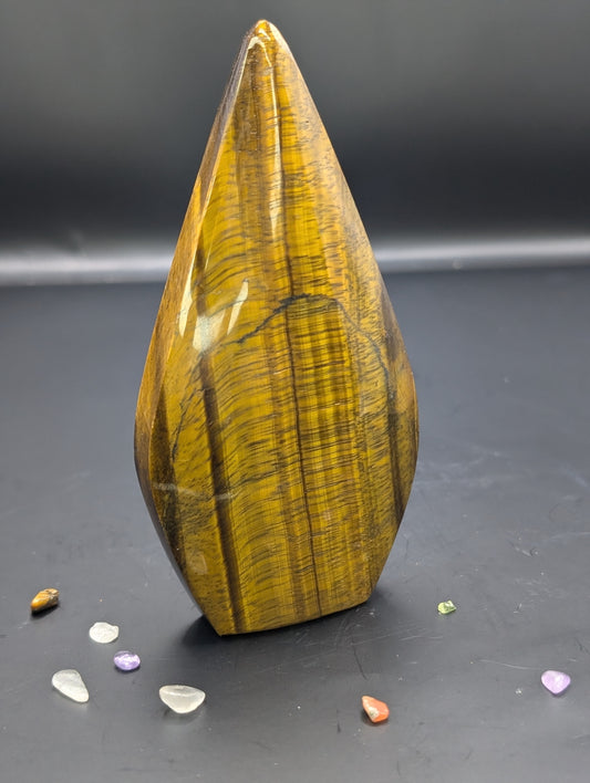 Tigers Eye Flame Carving