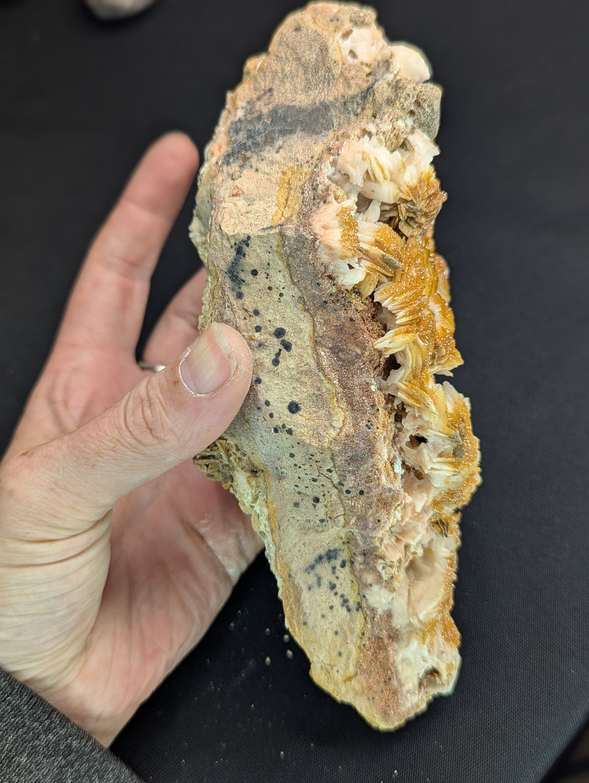 Raw Barite with Vanadinite on Matrix
