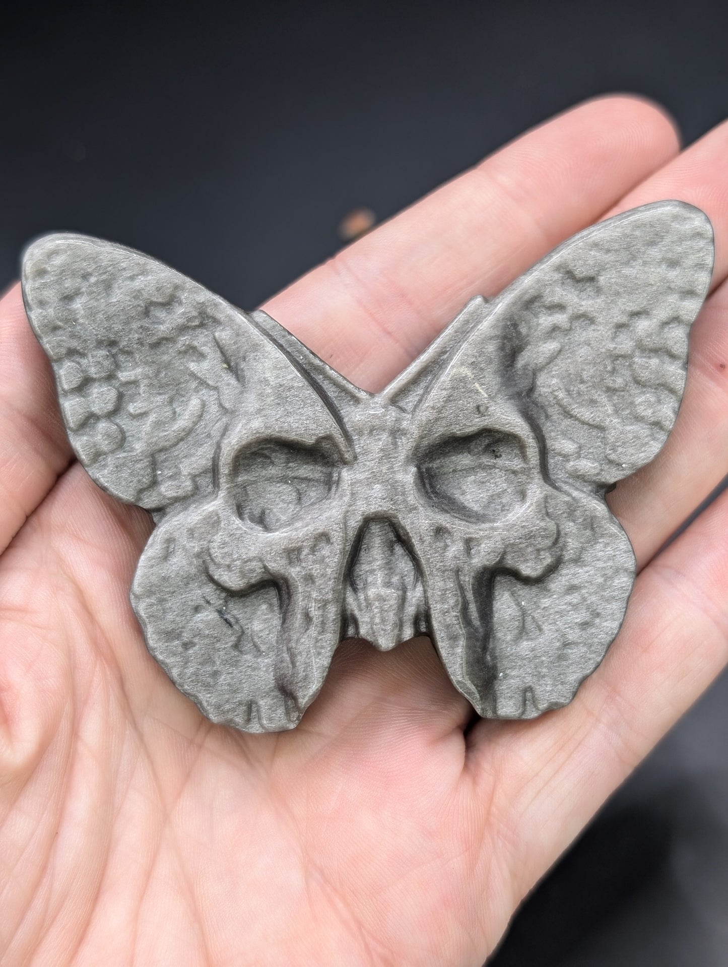 Crystal Moth Skull "Skullerflies" Carvings