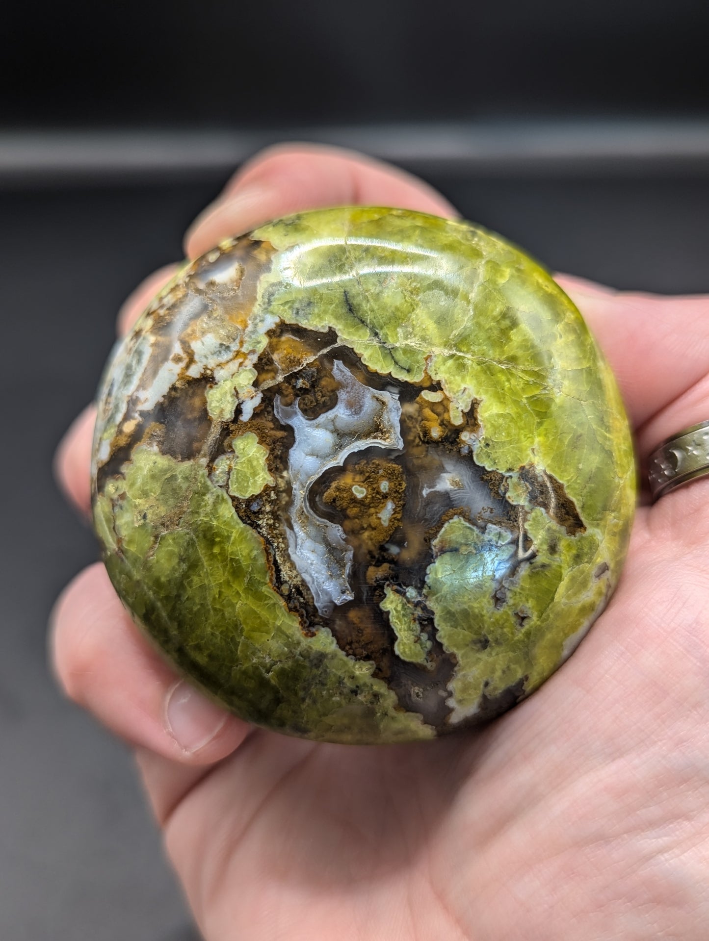 Common Green Opal Palmstones