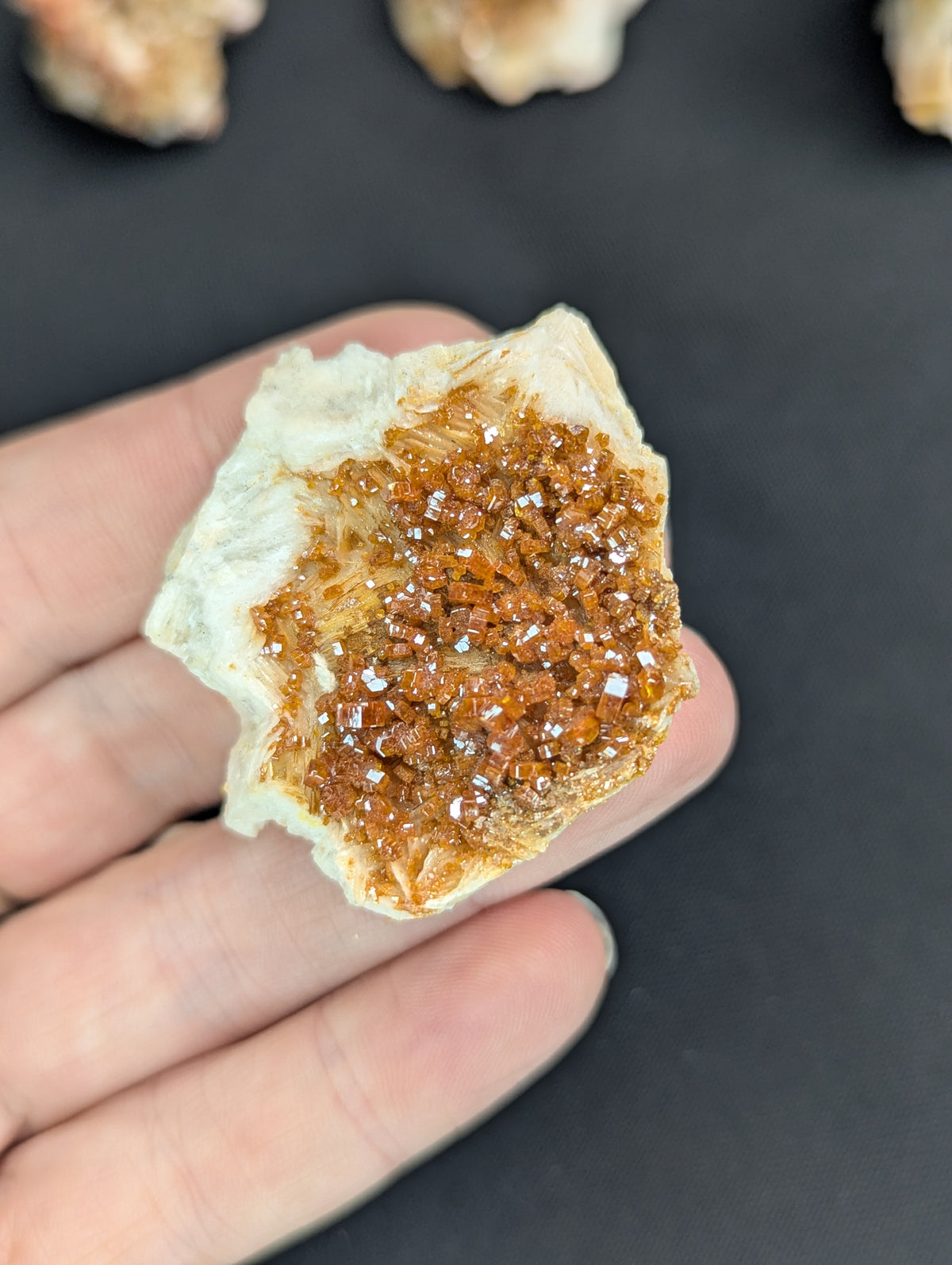 Raw Barite with Vanadinite on Matrix