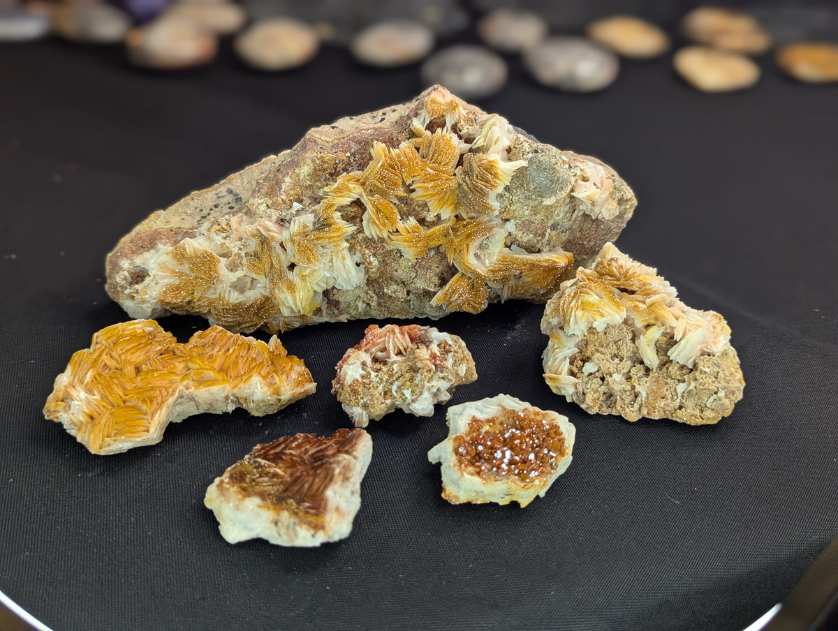 Raw Barite with Vanadinite on Matrix