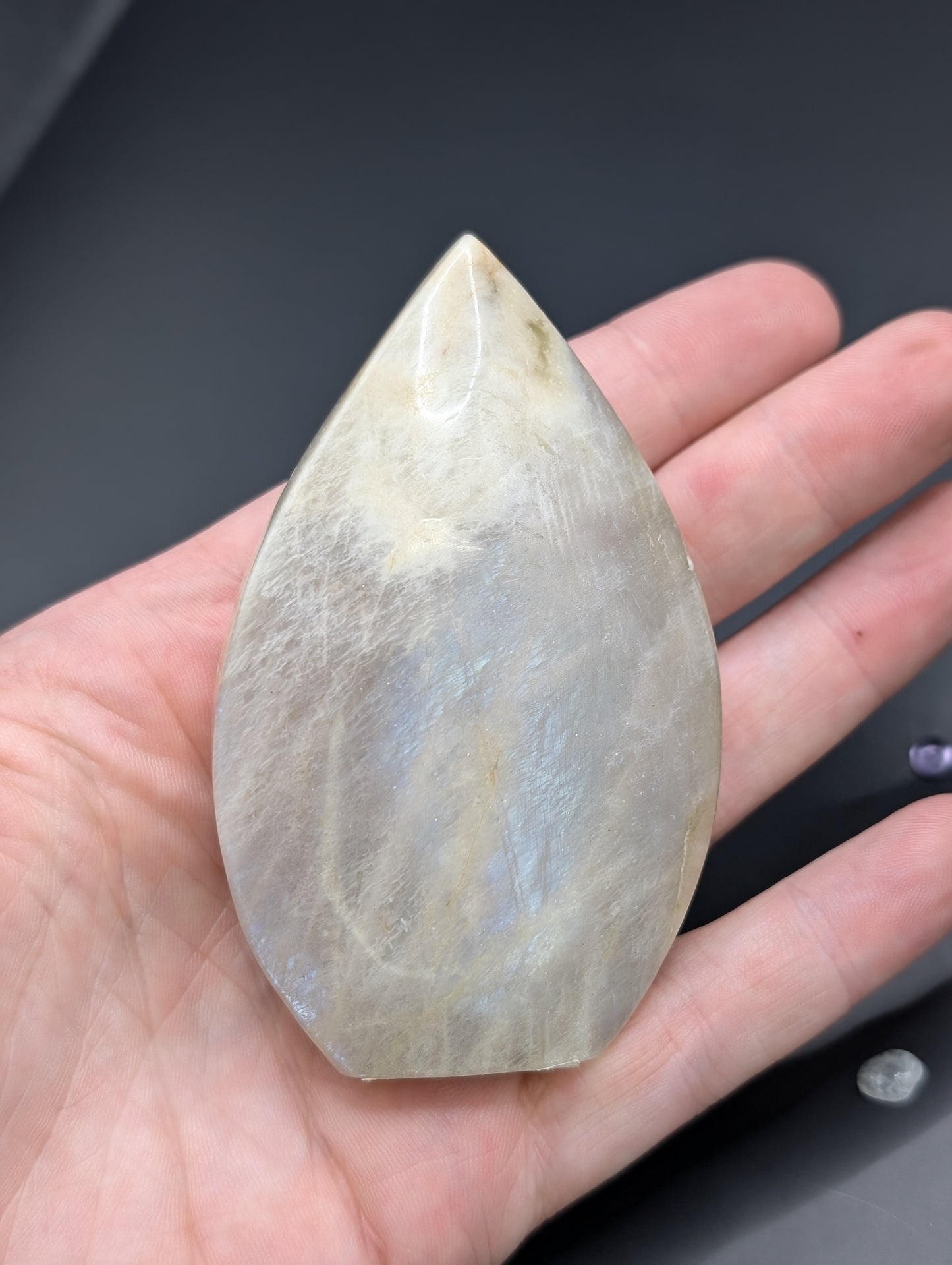 Moonstone Flame Freeform Carving