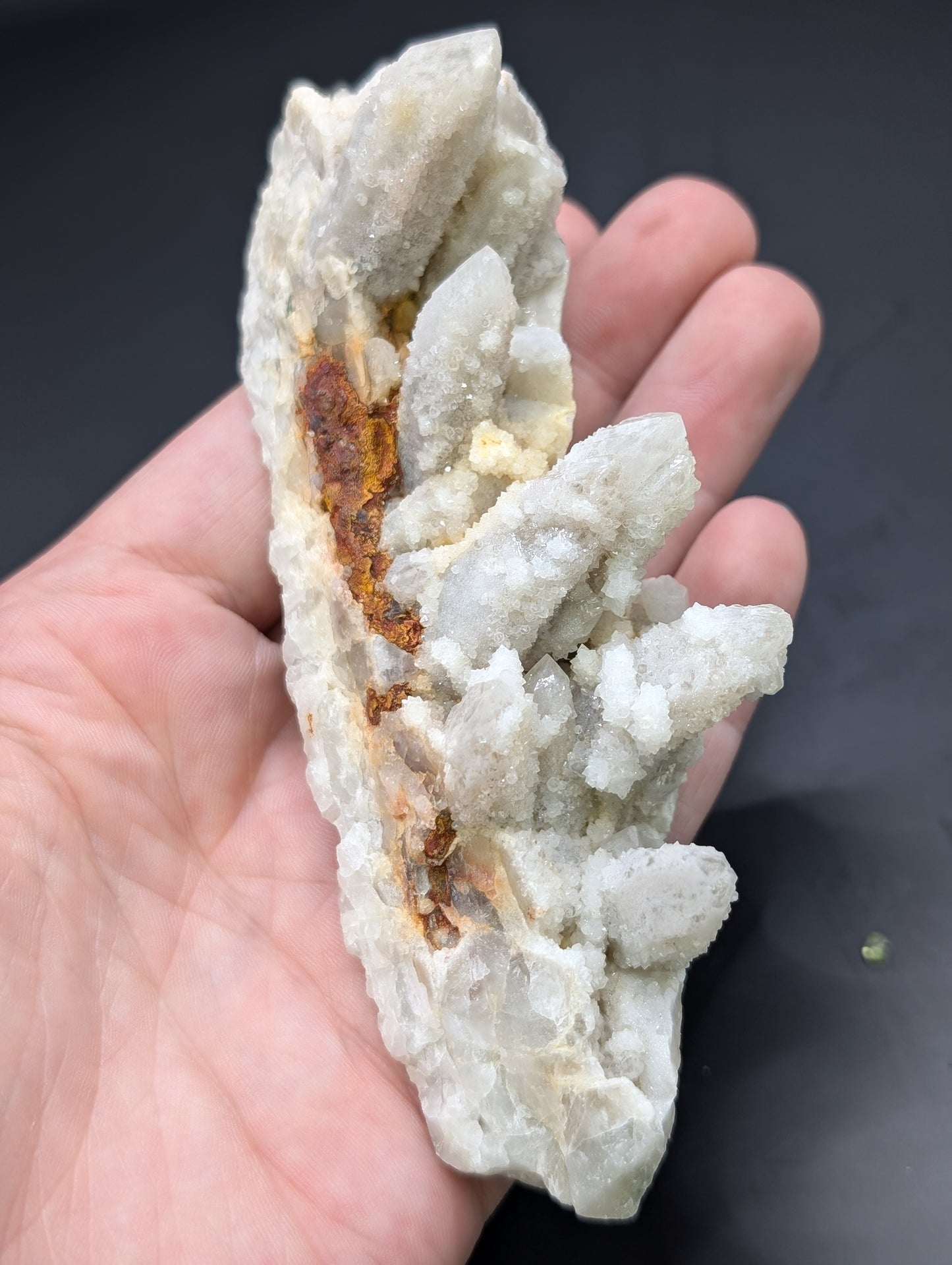 Raw Spirit Quartz w/ Calcite Matrix Specimen