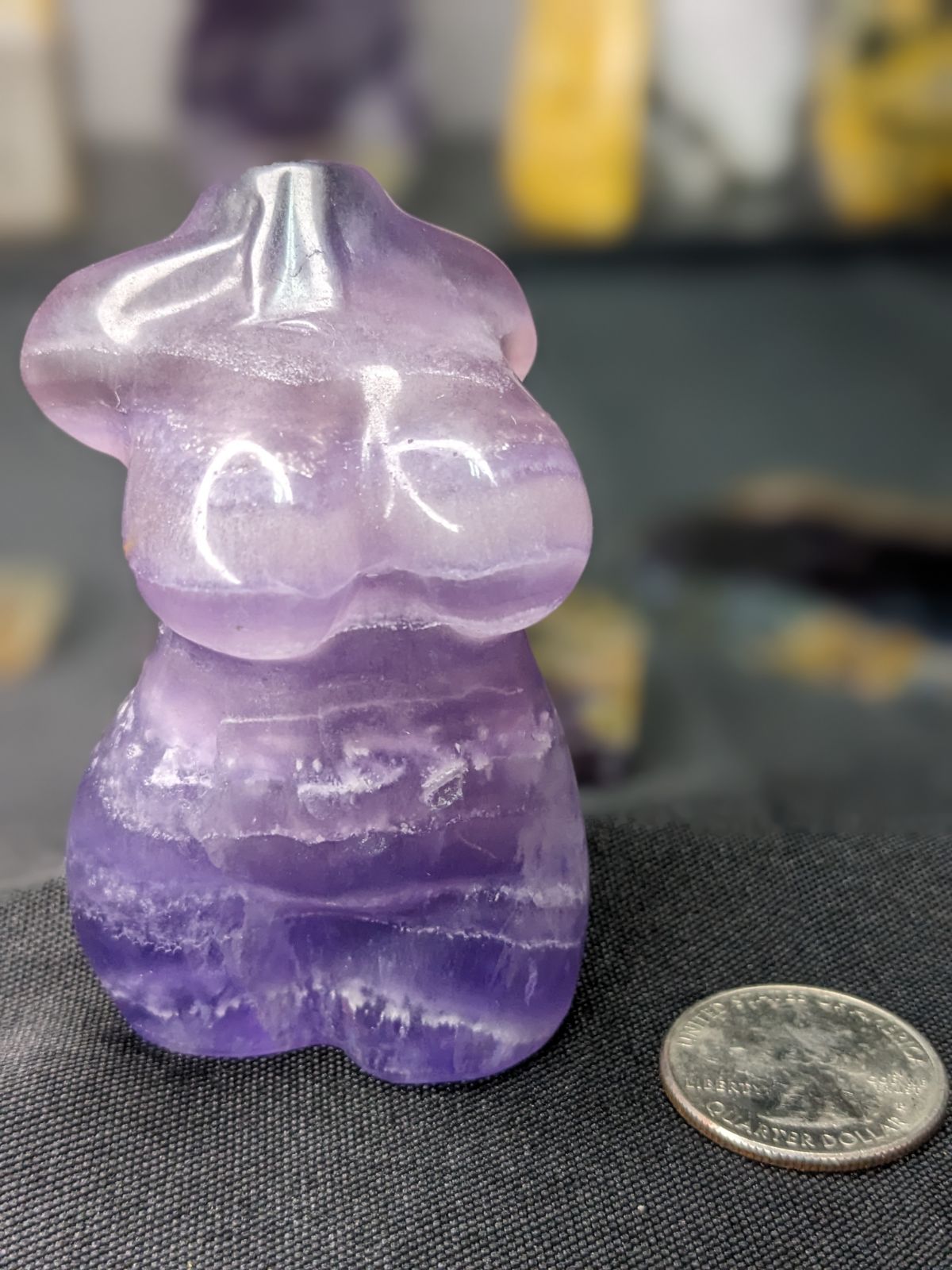 Fluorite Female Carving