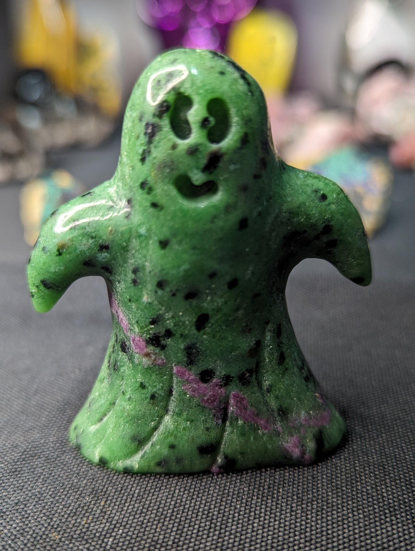 Ruby Zoisite Ghost Carving