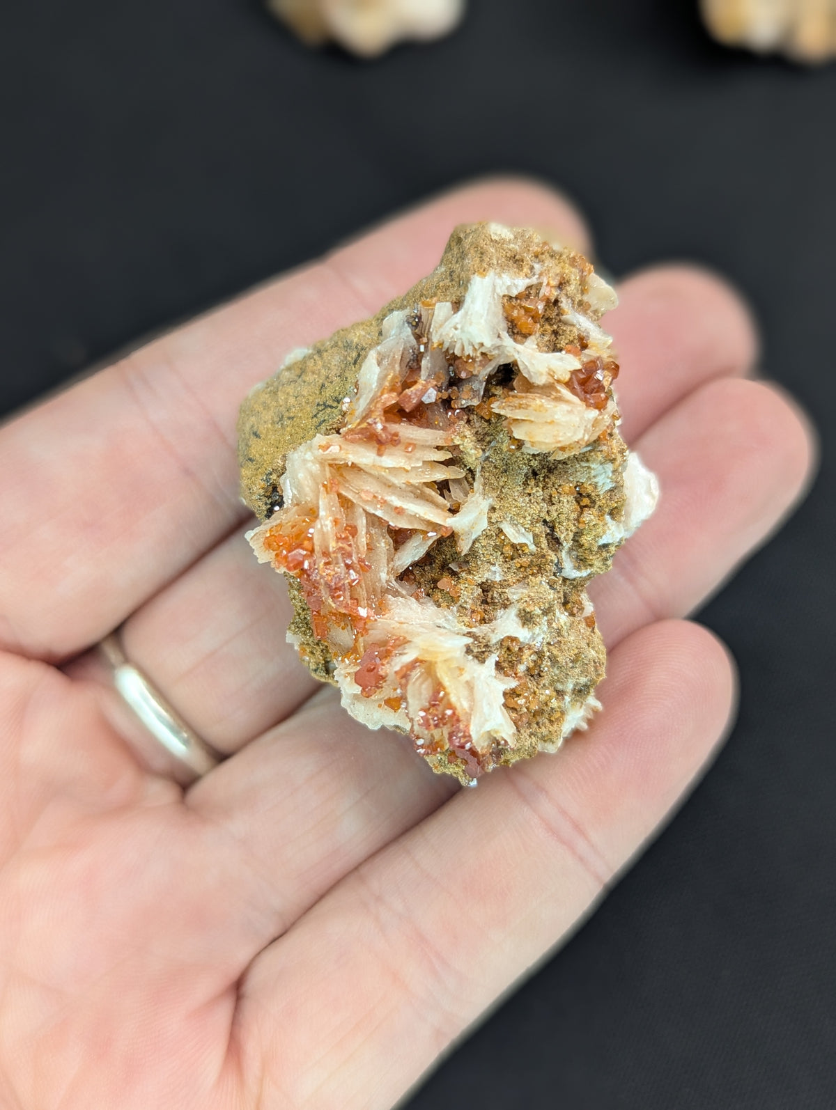 Raw Barite with Vanadinite on Matrix