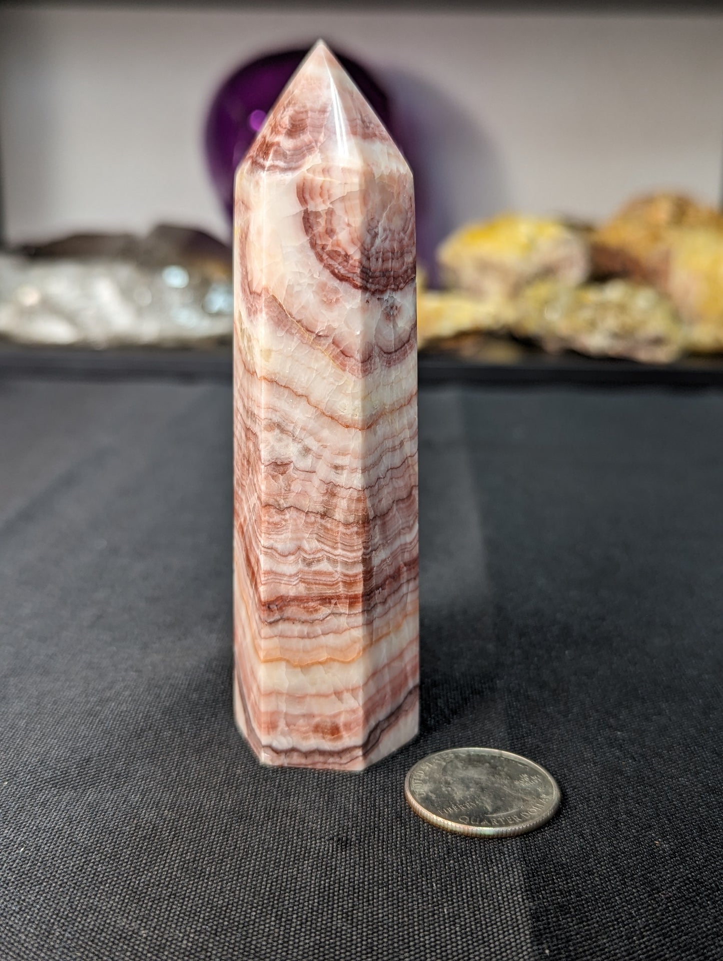 Red Banded Calcite Towers