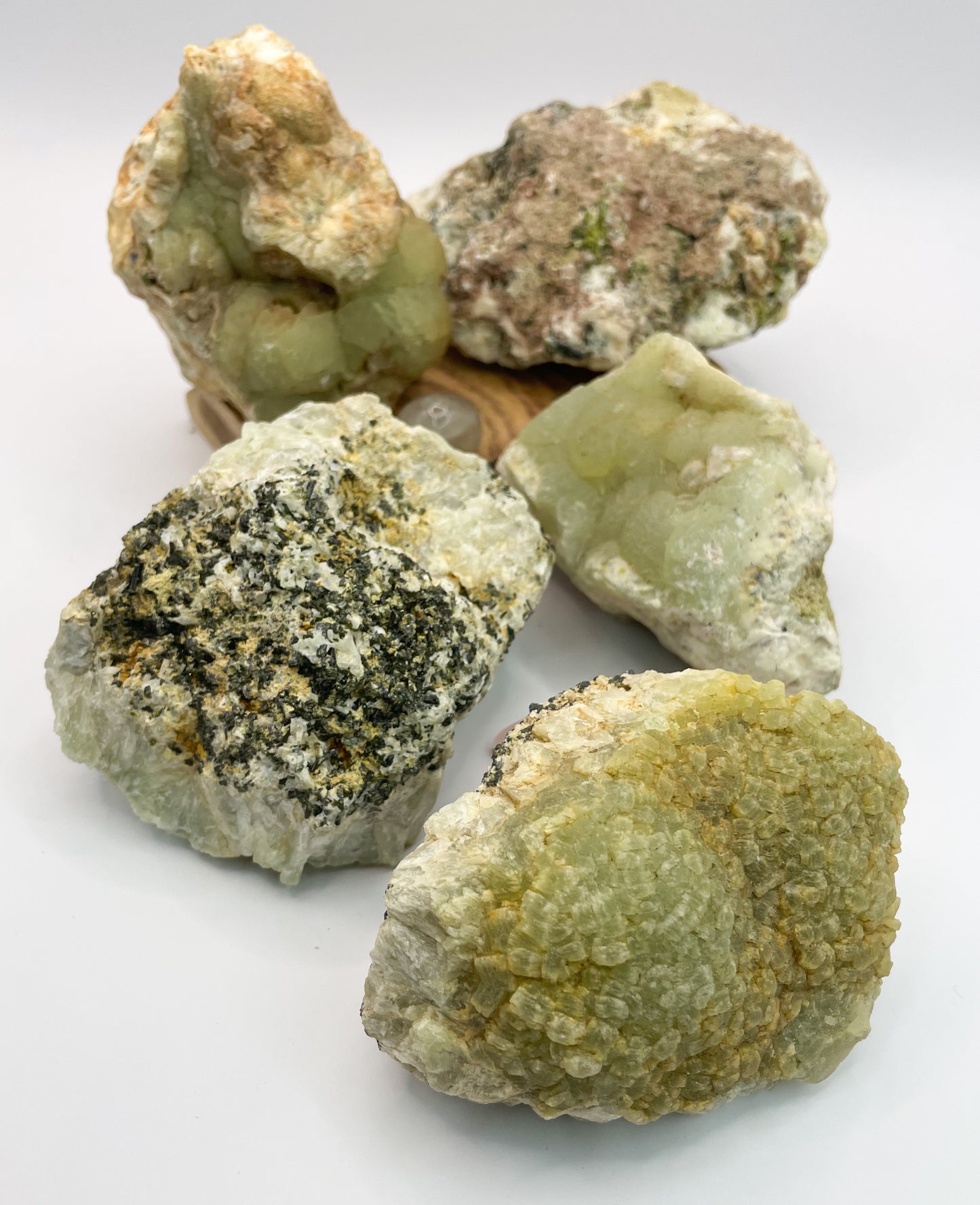 Raw Prehnite Specimens